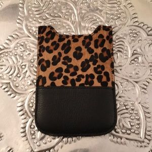 J. Crew Leopard Print iPhone Sleeve